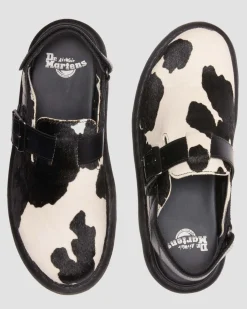 Dr. Martens Mules Jorge II En Hair-On à Bridess BLACK+WHITE — Hair On + Atlas Flash Sale