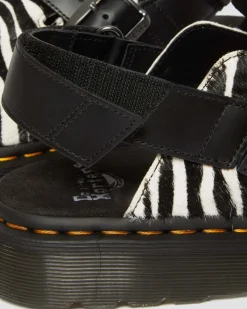 Dr. Martens Mules Jorge II En Hair-On à Bridess BLACK+WHITE — Hair On + Atlas New