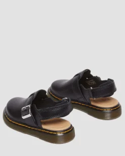 Dr. Martens Mules Jorgie En Cuir Pour Tout-petit Noir — T Lamper Best Sale
