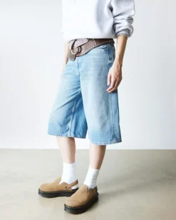 Dr. Martens Mules Plateformes Zebzag Casual En Daim à Brides Savannah Tan — E.H.Suede Outlet