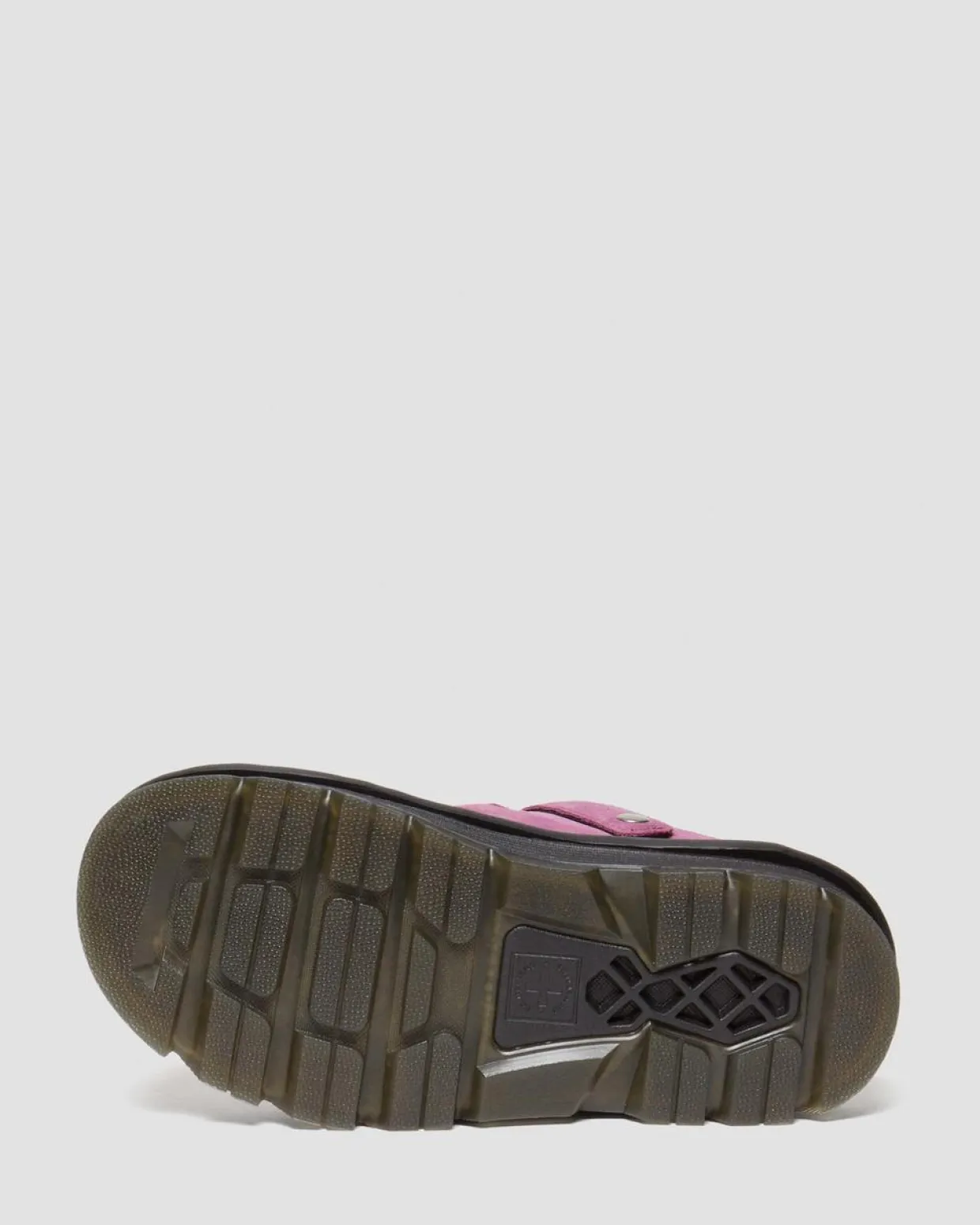 Dr. Martens Mules Plateformes Zebzag Casual En Daim à Brides Muted Purple — E.H.Suede Discount