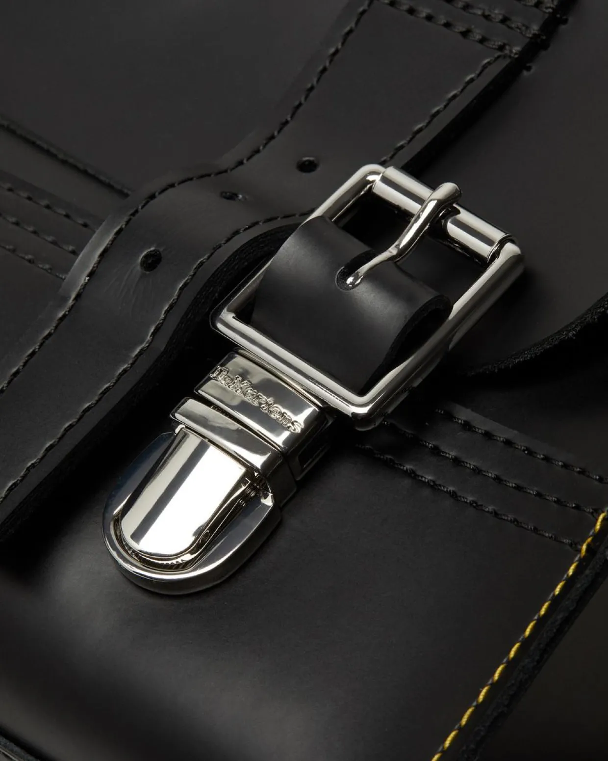 Dr. Martens Sac à Dos En Cuir Kiev à Compartiments Noir — Kiev Store