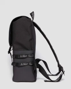 Dr. Martens Sac à Dos En Cuir Rubberised Kiev BLACK — Rubberised Leather+Extra Tough 50/50 Discount