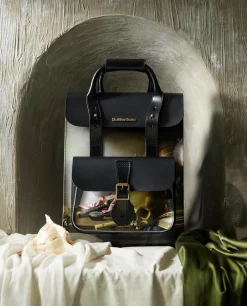 Dr. Martens SAC À DOS THE NATIONAL GALLERY HARMEN STEENWYCK EN CUIR Blanc+Noir — Backhand Strawgrain+Kiev Online