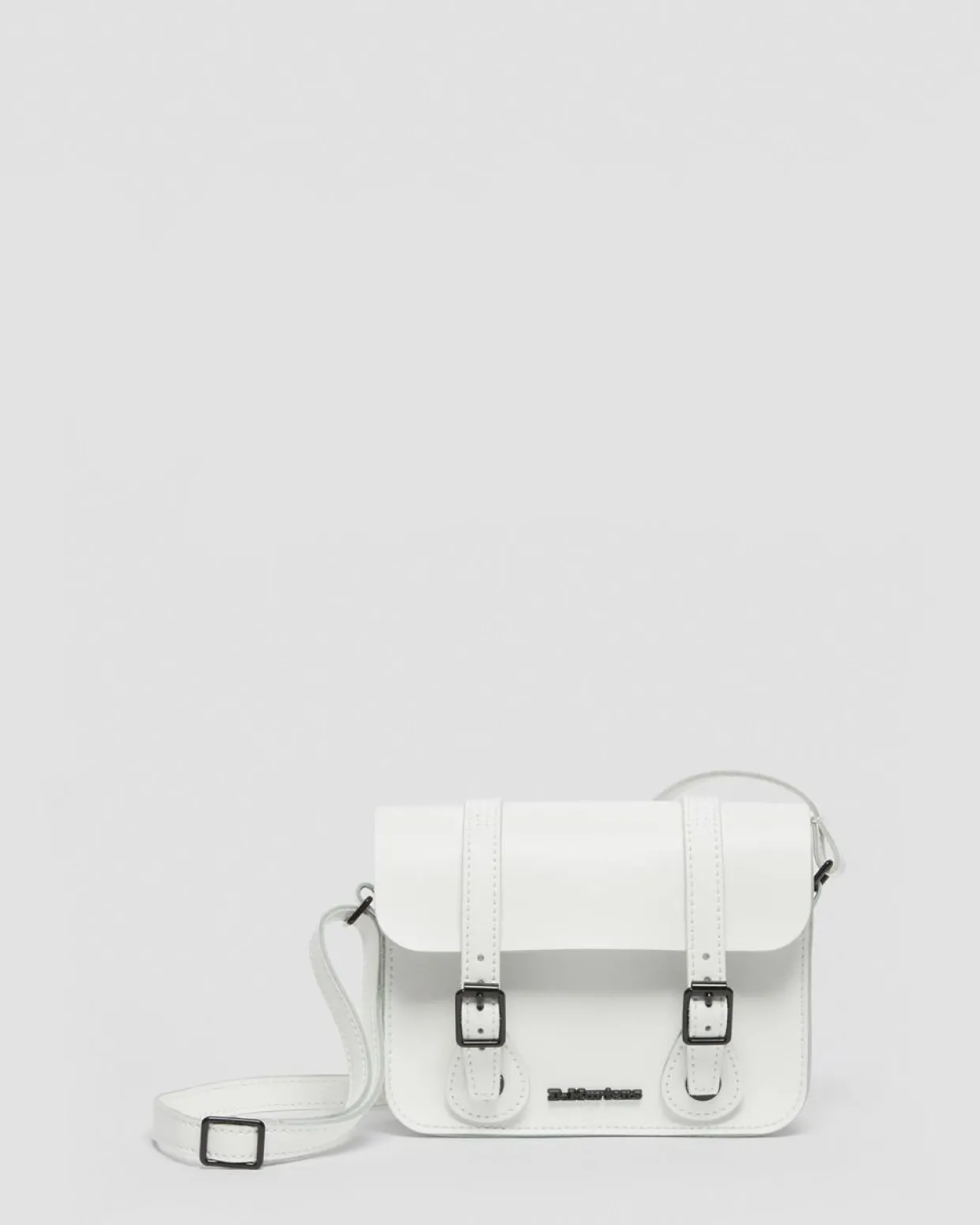 Dr. Martens Sac Bandoulière En Cuir 18 Cm Blanc — Smooth Leather Hot