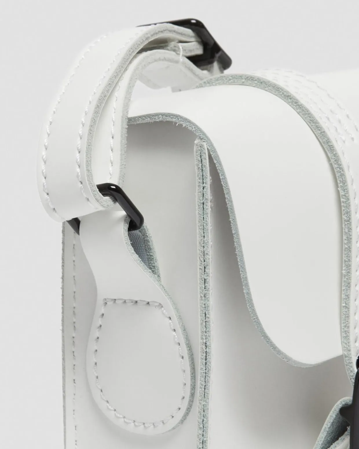 Dr. Martens Sac Bandoulière En Cuir 18 Cm Blanc — Smooth Leather Hot