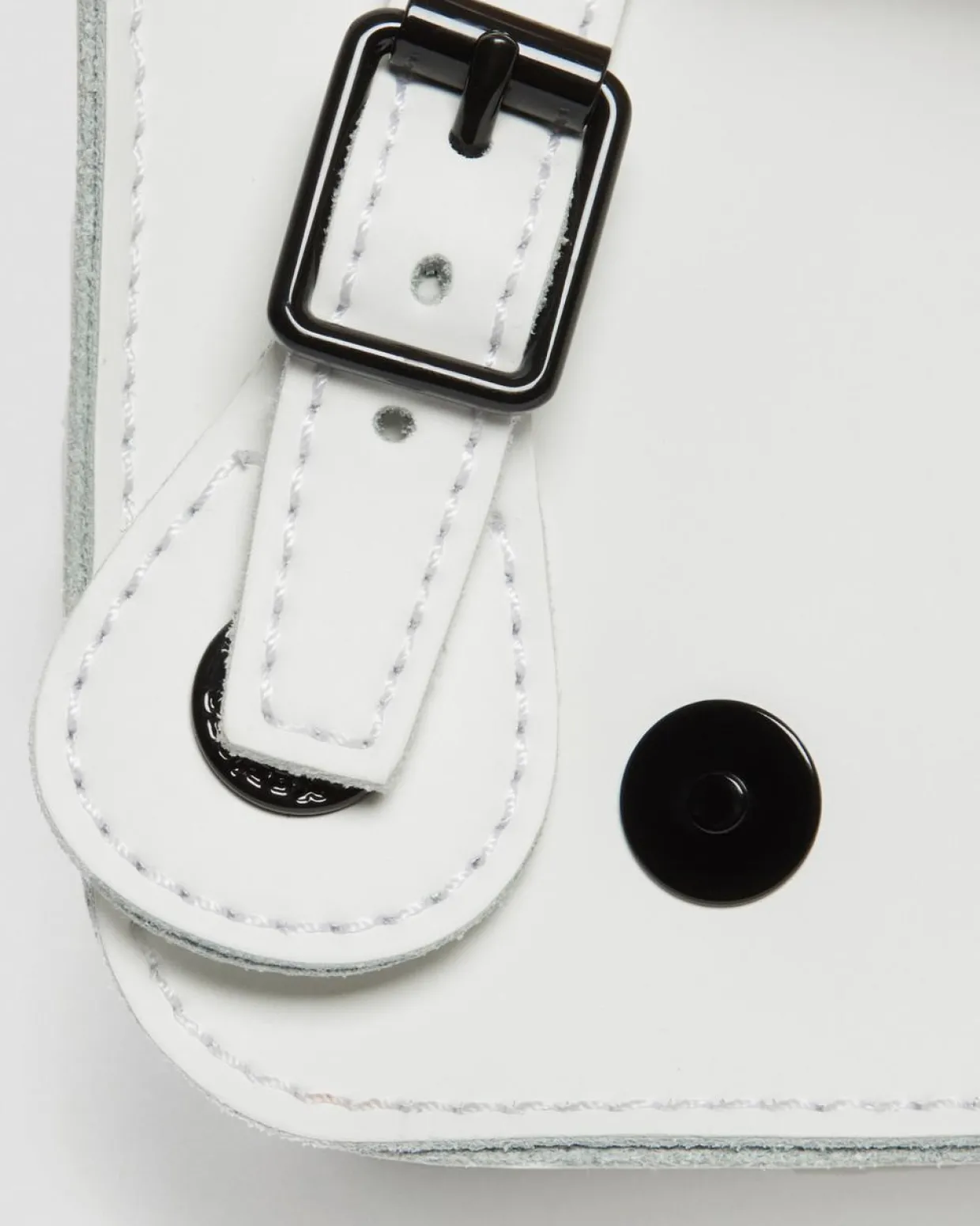 Dr. Martens Sac Bandoulière En Cuir 18 Cm Blanc — Smooth Leather Hot