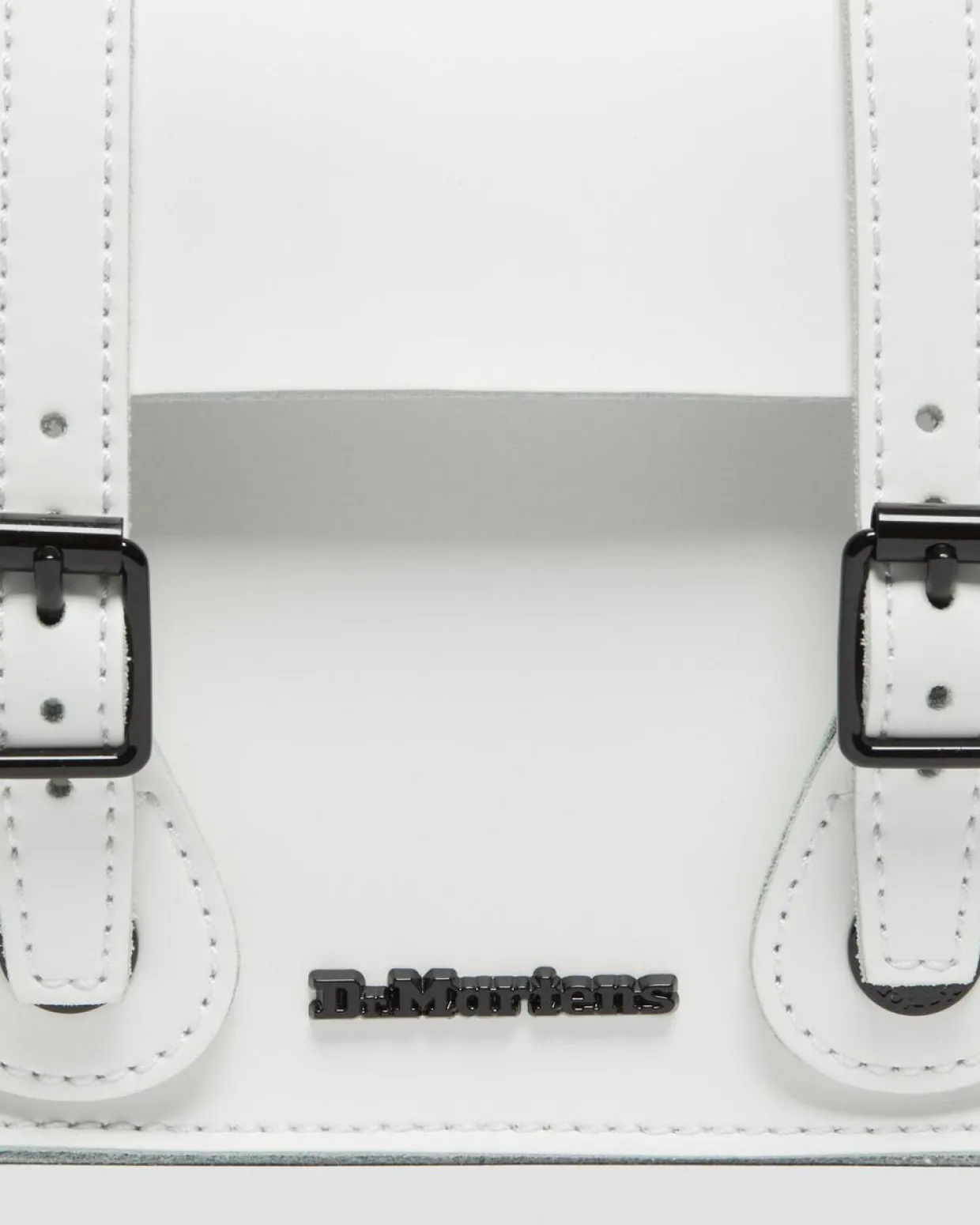 Dr. Martens Sac Bandoulière En Cuir 18 Cm Blanc — Smooth Leather Hot