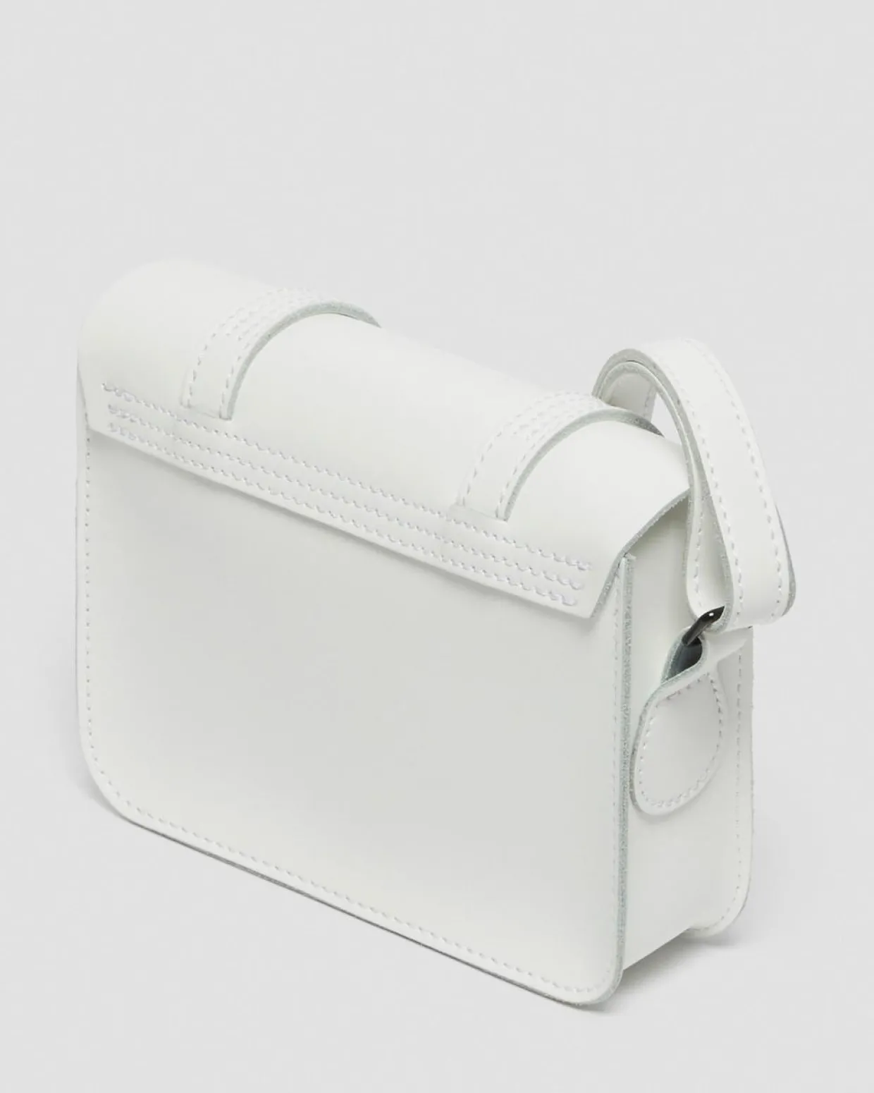 Dr. Martens Sac Bandoulière En Cuir 18 Cm Blanc — Smooth Leather Hot