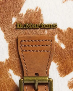 Dr. Martens Sac Bandoulière En Hair-On Imprimé Vache WARM TAN — Hair On Discount