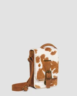 Dr. Martens Sac Bandoulière En Hair-On Imprimé Vache WARM TAN — Hair On Discount