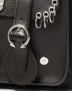 Dr. Martens Sac Bandoulière Piercing En Cuir 28 Cm Black — Milled Nappa Online