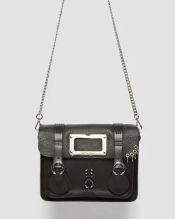 Dr. Martens Sac Bandoulière Piercing En Cuir 28 Cm Black — Milled Nappa Online