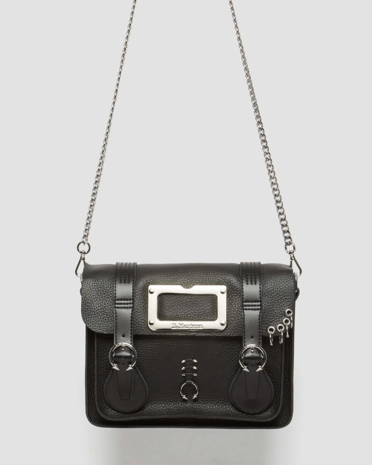 Dr. Martens Sac Bandoulière Piercing En Cuir 28 Cm Black — Milled Nappa Online
