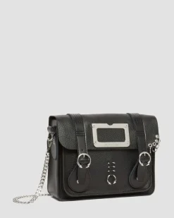 Dr. Martens Sac Bandoulière Piercing En Cuir 28 Cm Black — Milled Nappa Online