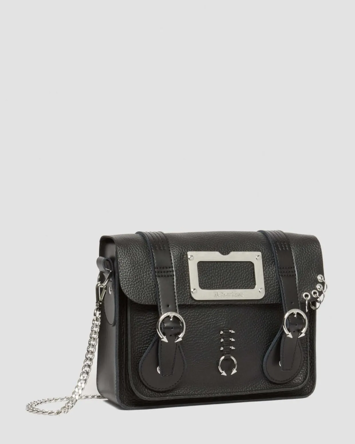 Dr. Martens Sac Bandoulière Piercing En Cuir 28 Cm Black — Milled Nappa Online