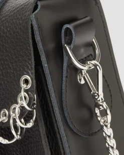 Dr. Martens Sac Bandoulière Piercing En Cuir 28 Cm Black — Milled Nappa Online