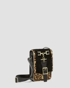 Dr. Martens Sac Bandoulière Vertical En Hair-On à Imprimé Léopard Black — Desert Oasis Suede+Archive Leopard Hair On+Kiev Flash Sale