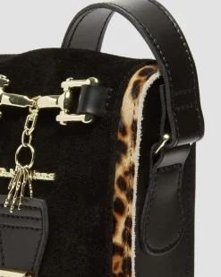 Dr. Martens Sac Bandoulière Vertical En Hair-On à Imprimé Léopard Black — Desert Oasis Suede+Archive Leopard Hair On+Kiev Flash Sale