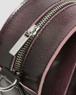 Dr. Martens Sac En Cuir Effet Vieilli En Forme De Cœur Black+Fondant Pink — Arcadia Shop
