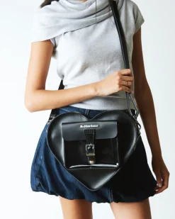 Dr. Martens Sac En Cuir En Forme De Cœur Noir — Kiev Best Sale