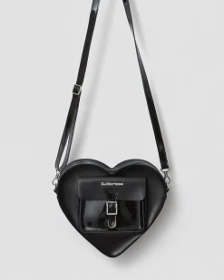 Dr. Martens Sac En Cuir En Forme De Cœur Noir — Kiev Best Sale
