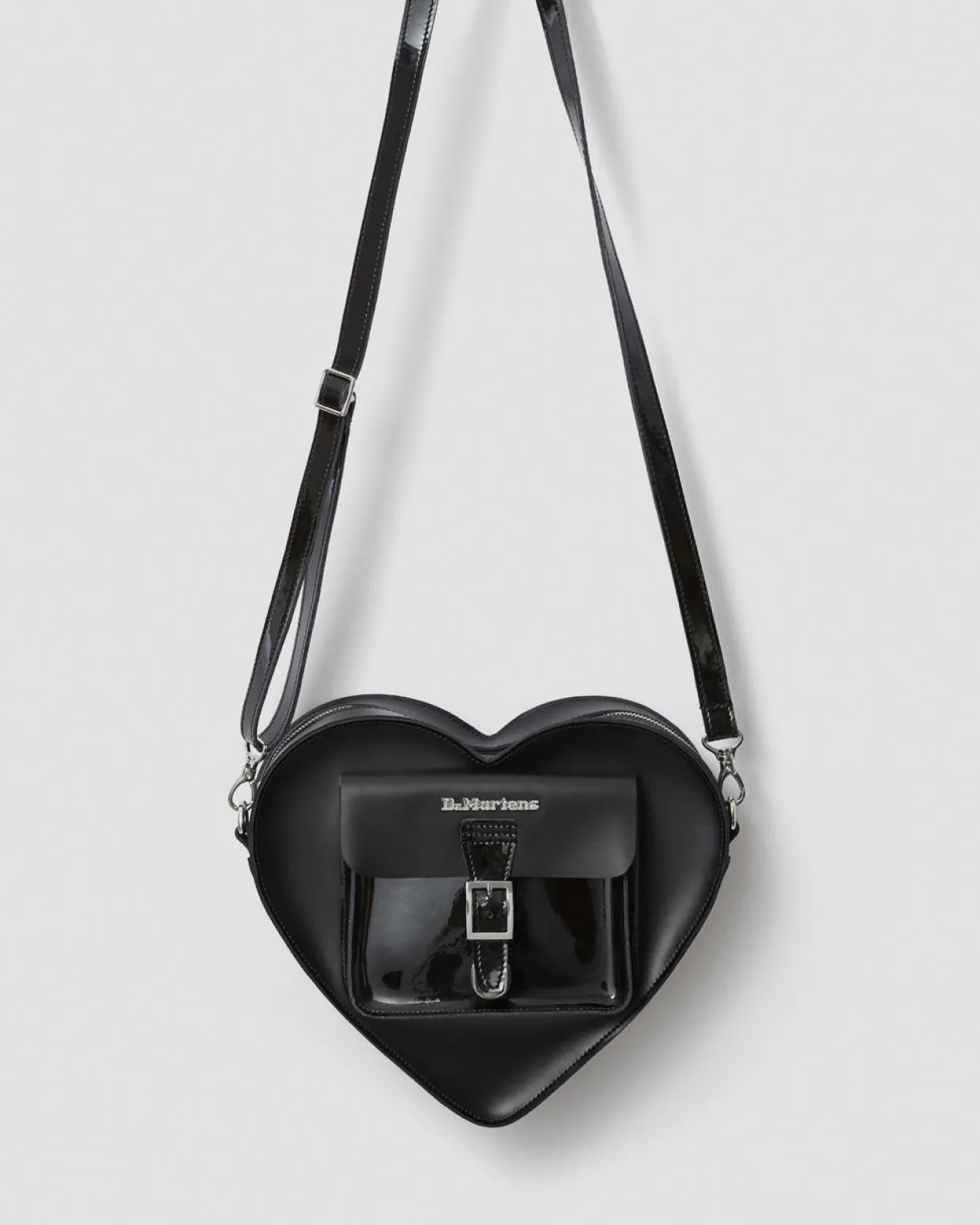 Dr. Martens Sac En Cuir En Forme De Cœur Noir — Kiev Best Sale
