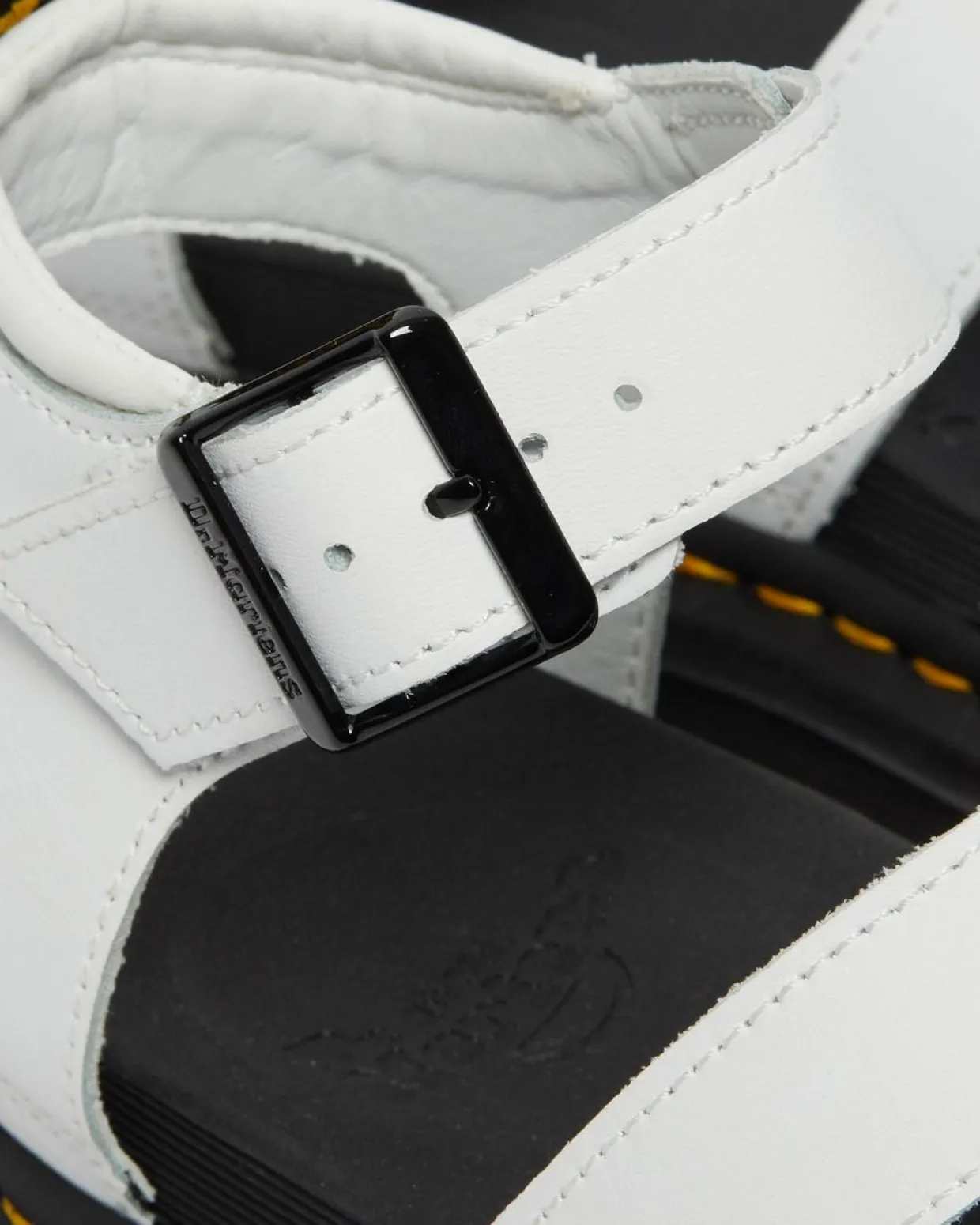 Dr. Martens Sandales Blaire En Cuir Hydro à Brides Blanc — Hydro Leather Cheap