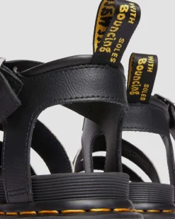 Dr. Martens Sandales Blaire En Hair-On à Imprimé Vache Et à Brides BLACK+ZEBRA PRINT Online