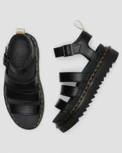 Dr. Martens Sandales Blaire Felix Rub Off Vegan à Brides Noir — Felix Rub Off Cheap