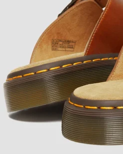 Dr. Martens Sandales Josef En Cuir à Boucles Oak — Analine Store