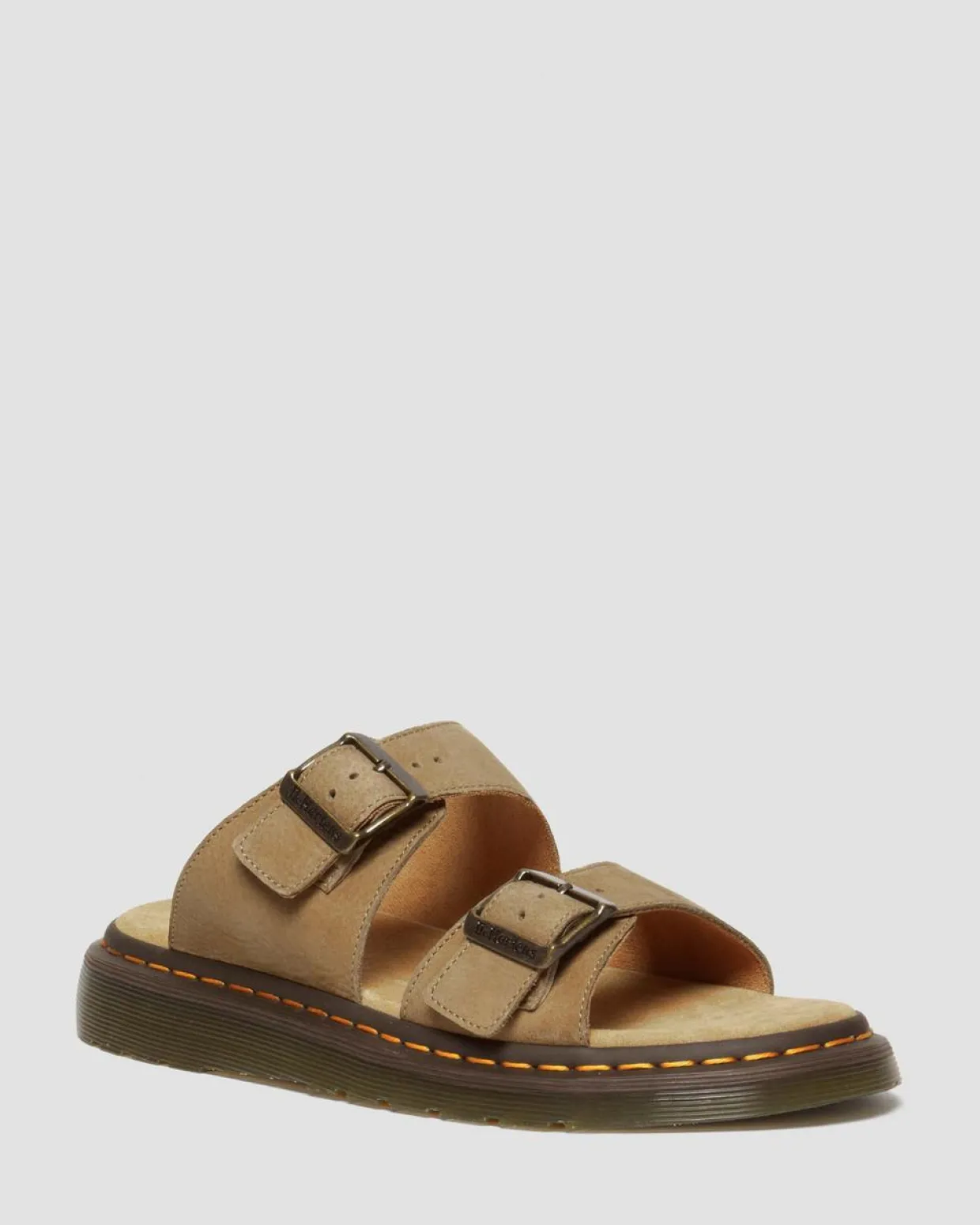 Dr. Martens Sandales Josef En Cuir Nubuck à Boucles Savannah Tan — Tumbled Nubuck Online