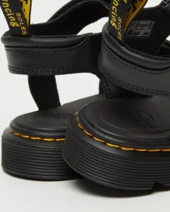Dr. Martens Sandales Klaire En Cuir à Brides Junior Noir — T Lamper Cheap