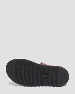 Dr. Martens Sandales Klaire En Cuir Athena à Brides Velcro Junior Rose clair — Athena Best
