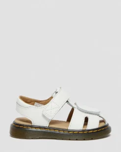 Dr. Martens Sandales Moby II En Cuir à Brides Velcro Pour Tout-petit Blanc — T Lamper Online