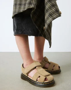 Dr. Martens Sandales Moby II En Daim Bronx Camel Pour Tout-petit Savannah Tan — Bronx Suede Discount