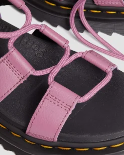 Dr. Martens Sandales Nartilla En Cuir Muted Purple — Athena Clearance