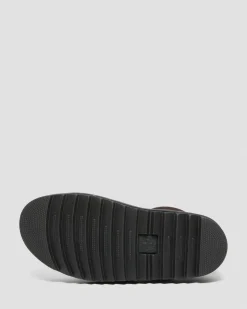 Dr. Martens Sandales Nartilla Illusion En Cuir Marron foncé — New Oily Illusion Hot