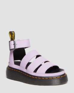 Dr. Martens Sandales Plateformes Clarissa II En Cuir à Brides Lilas — Pisa Cheap