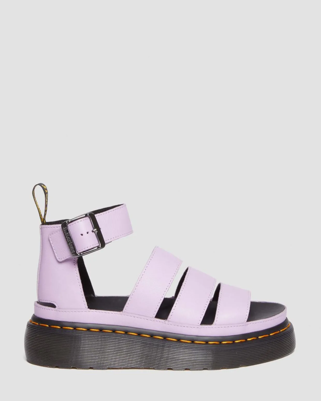 Dr. Martens Sandales Plateformes Clarissa II En Cuir à Brides Lilas — Pisa Cheap