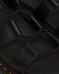 Dr. Martens Sandales Plateformes En Cuir Nartilla Noir — Athena Online