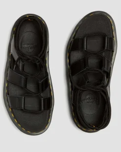 Dr. Martens Sandales Plateformes En Cuir Nartilla Noir — Athena Online