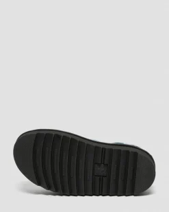 Dr. Martens Sandales Plateformes Quad Blaire En Cuir Pisa à Brides Bleu — Pisa Flash Sale