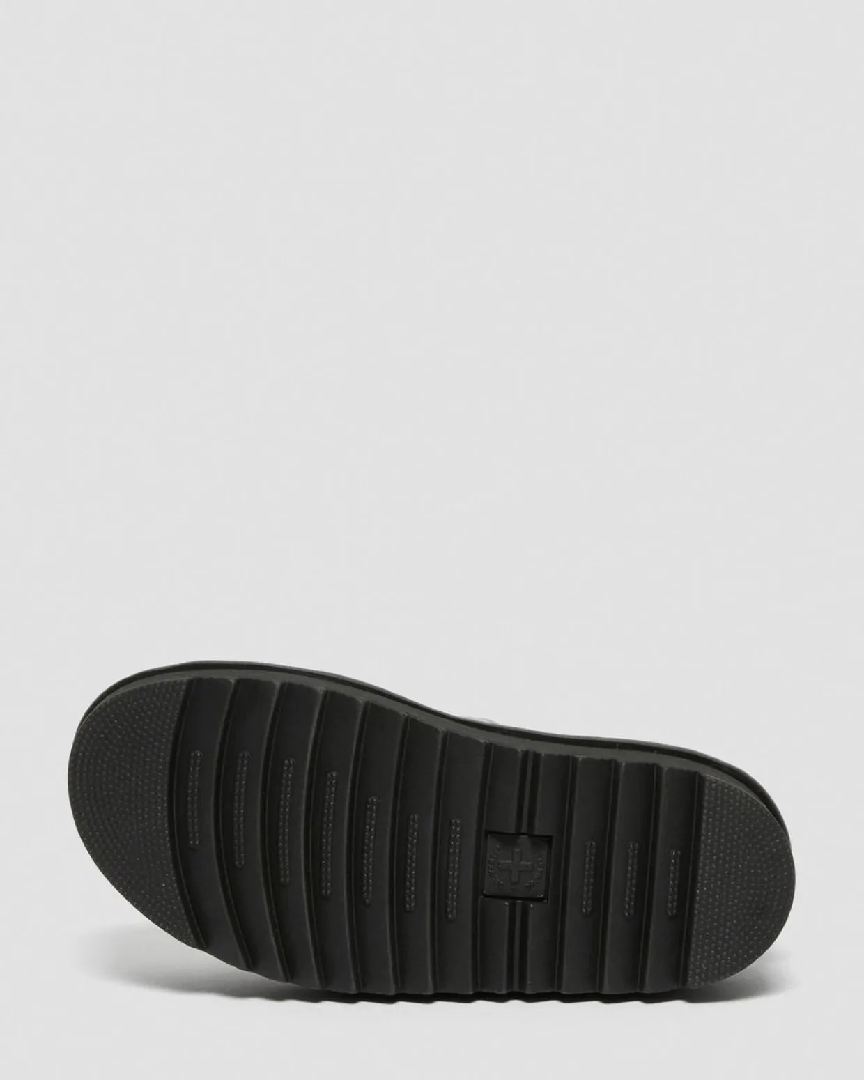 Dr. Martens Sandales Plateformes Quad Blaire En Cuir Pisa à Brides Gris — Pisa New