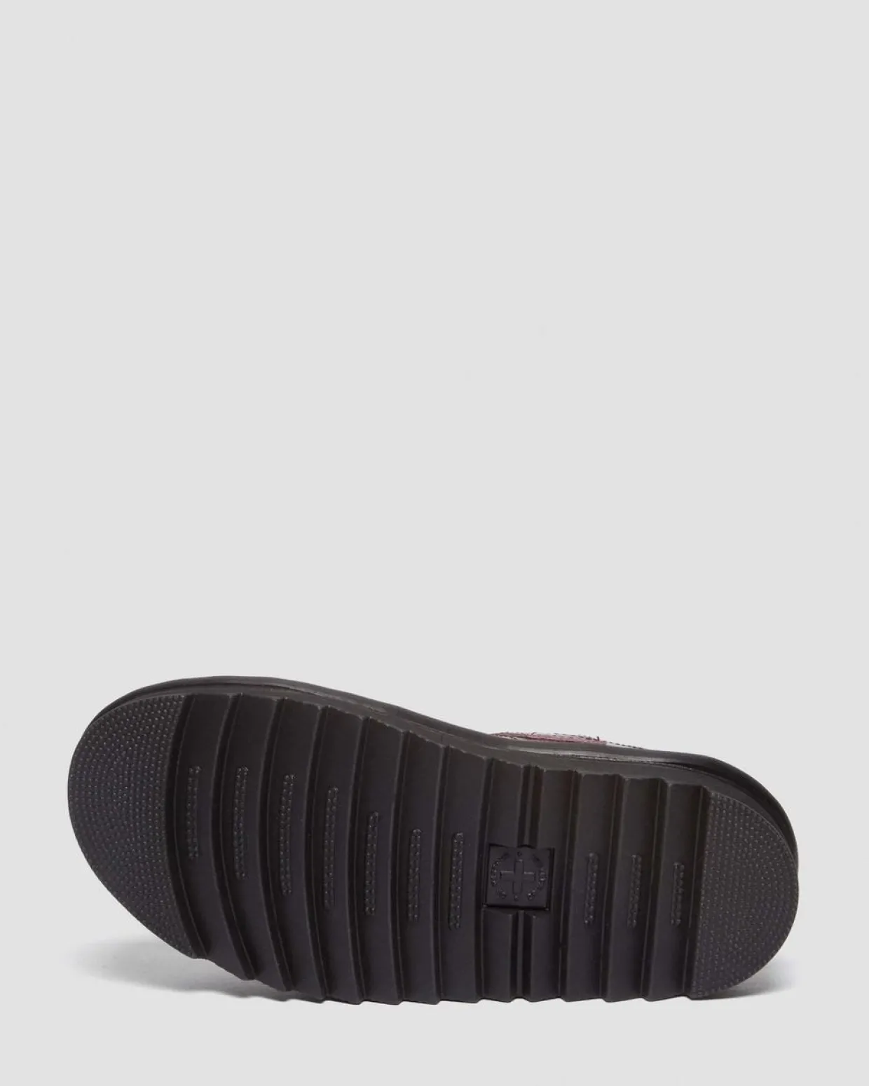 Dr. Martens Sandales Plateformes Voss II En Cuir Effet Vieilli Black+Fondant Pink — Two Tone Rub Off Hot