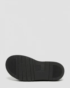 Dr. Martens Sandales Soloman En Cuir Hydro à Brides Noir — Hydro Leather Flash Sale