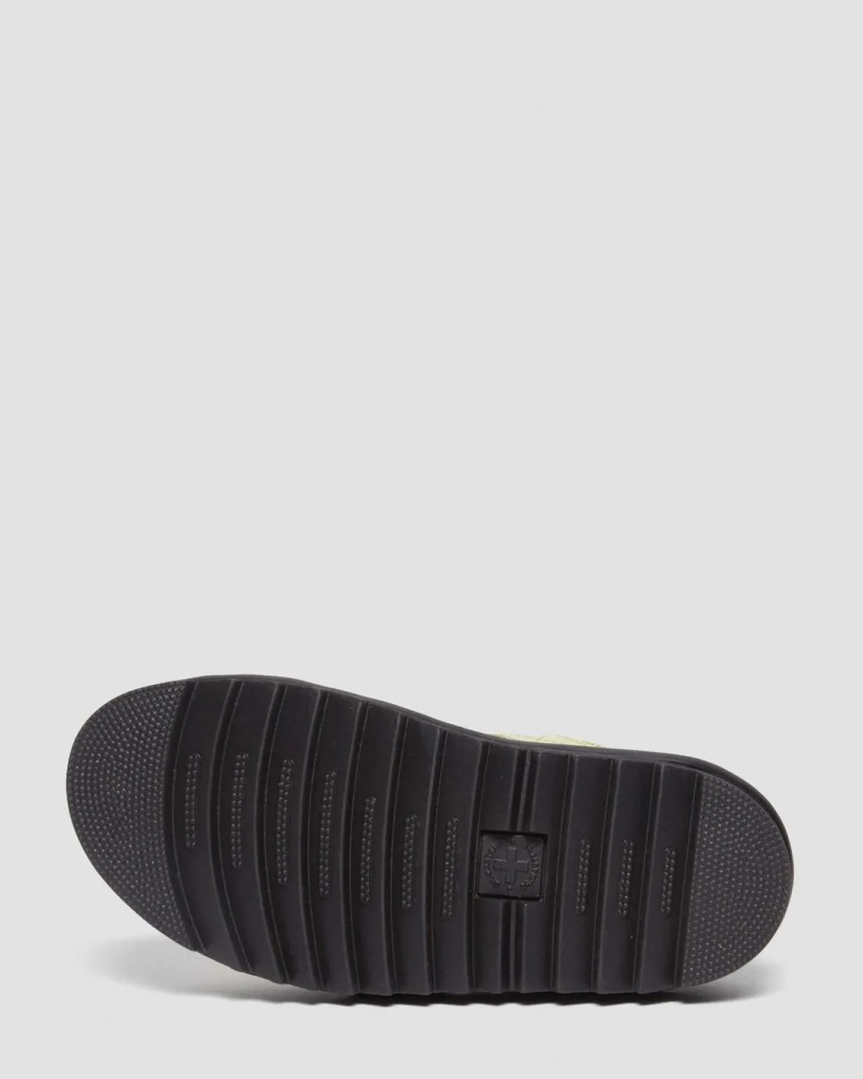 Dr. Martens Sandales Voss II En Cuir Verni Effet Vieilli Lime Green — Distressed Patent Best Sale
